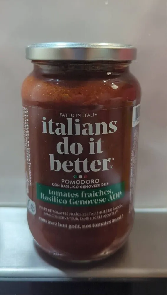 Pulpe tomates fraîches basilic AOP