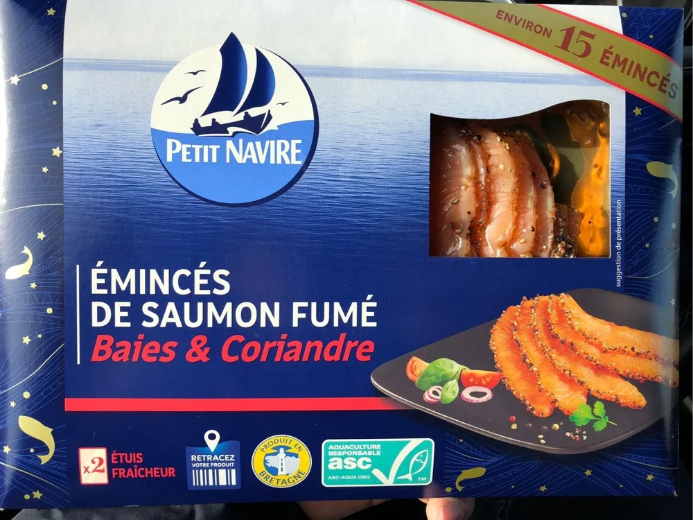 Emince de saumon fume