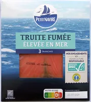 Truite fumée élevée en mer