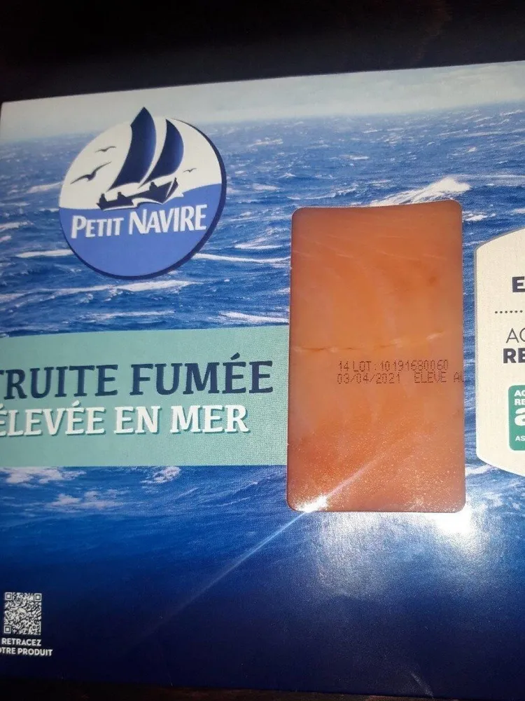 Truite fumée élevée en mer