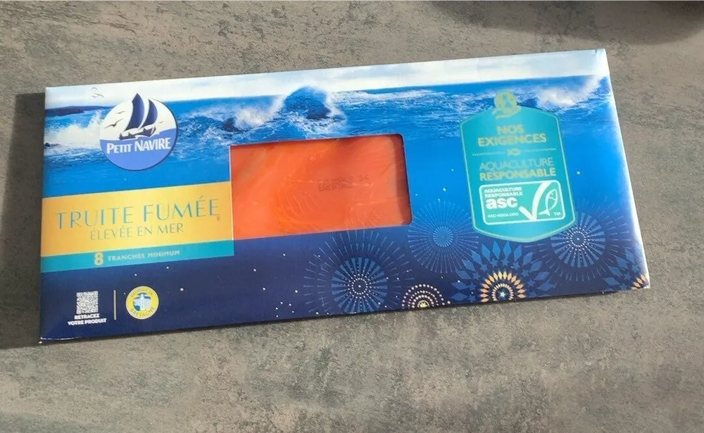 Truite fumée élevée en mer