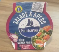 Des de saumon fumé echalotes et fines herbes