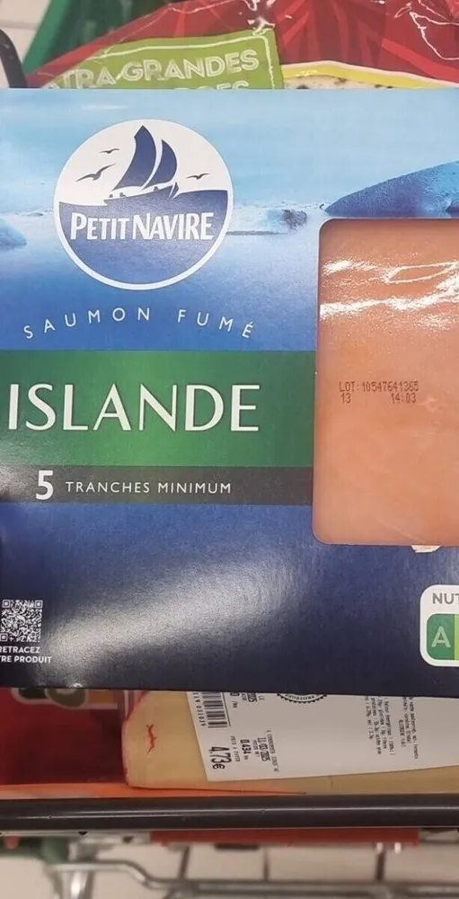 SAUMON FUMÉ ISLANDE 5 TRANCHES MINIMUM