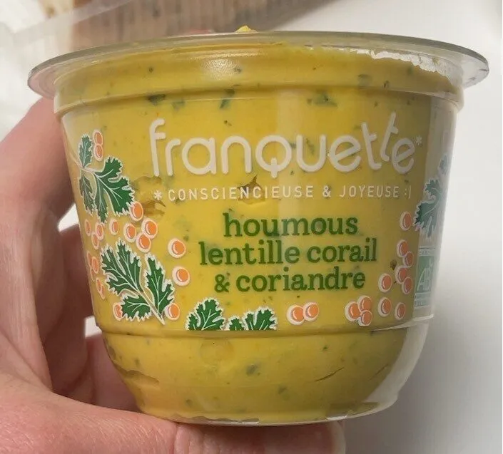Houmous lentille corail et coriandre