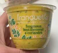 Houmous lentille corail et coriandre