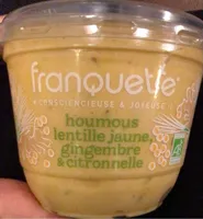 Houmous lentilles jaunes gingembre & citronelle