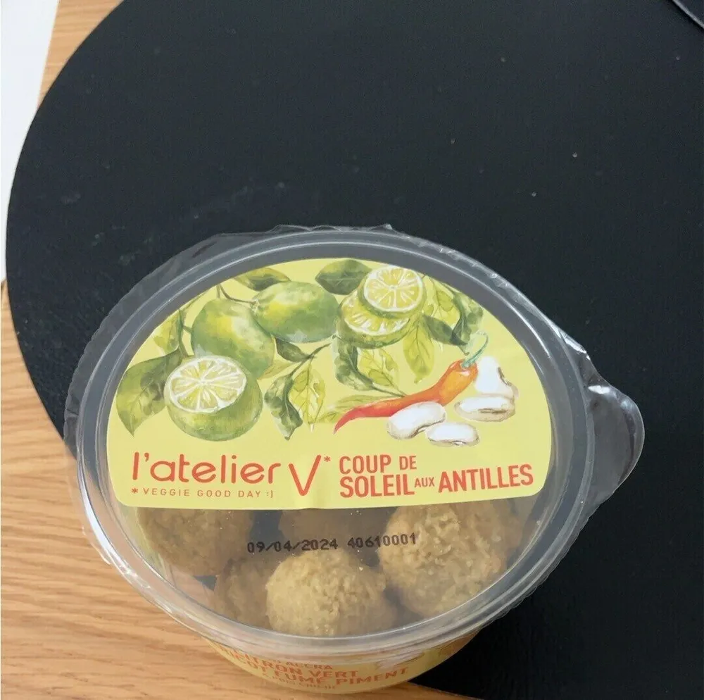 Mini accra citron vert, haricot fumé, piment & pois chiche