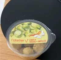 Mini accra citron vert, haricot fumé, piment & pois chiche