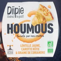 HOUMOUS LENTILLE JAUNE, CAROTTE RÔTIE & GRAINE DE CORIANDRE