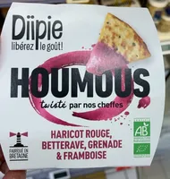 HOUMOUS HARICOT ROUGE, BETTERAVE, GRENADE & FRAMBOISE