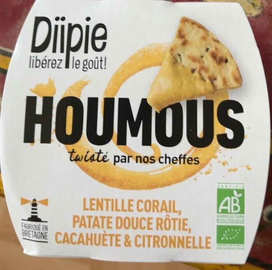 HOUMOUS Lentille Corail, Patate Douce Rôtie, Cacahuète & Citronnelle