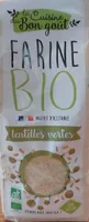Farine Bio lentilles vertes produit d'Occitanie
