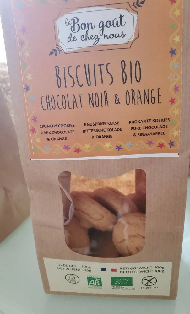 Biscuit Bio Chocolat Noir & Orange