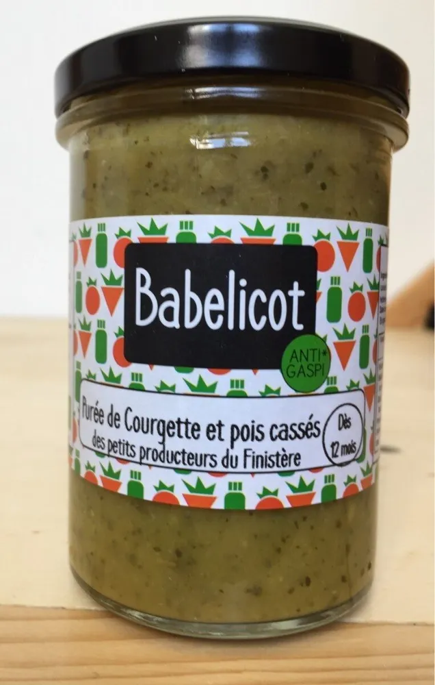 Purée de courgette et pois cassés