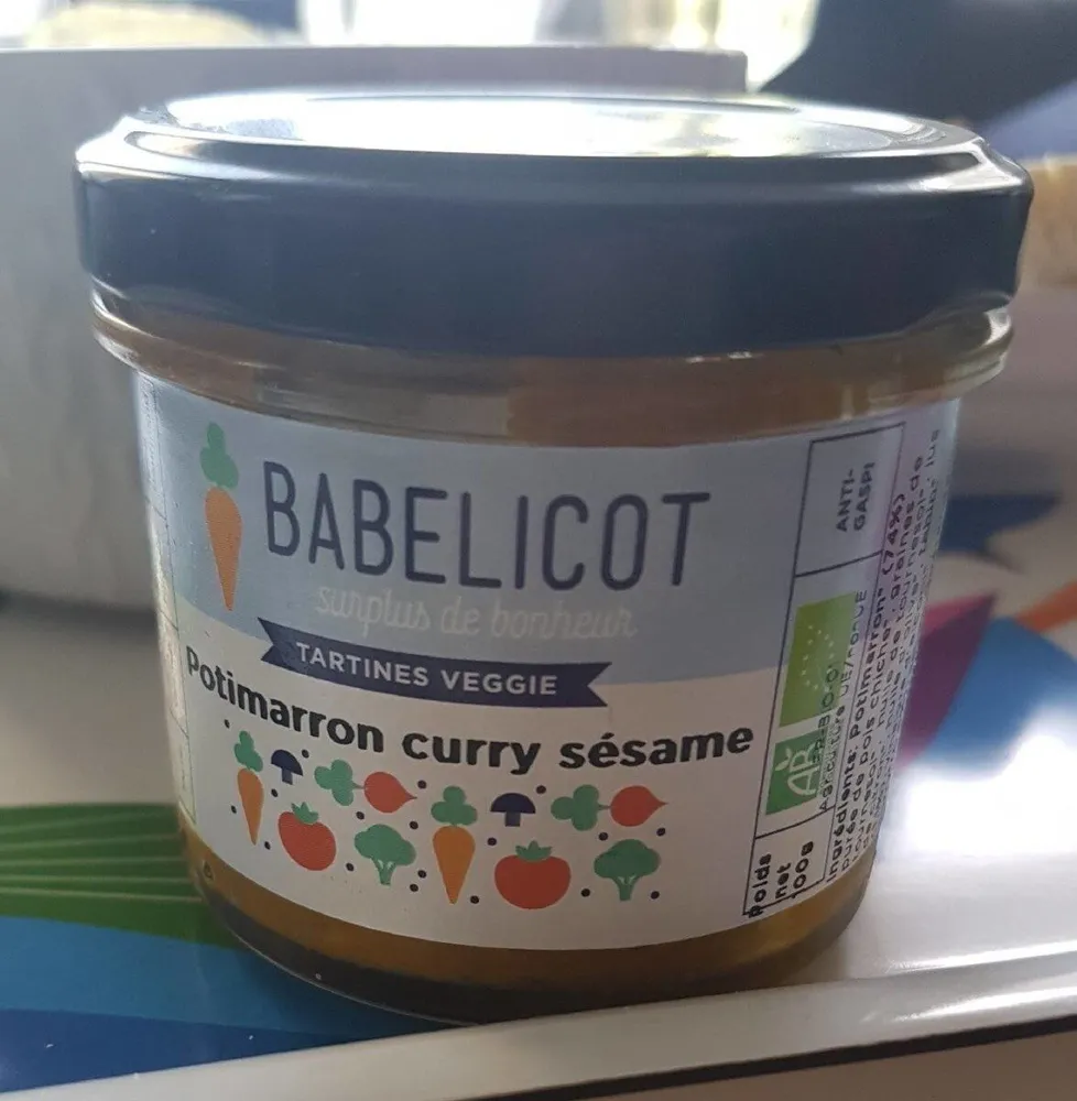 Tartines veggie : potimarron curry sésame