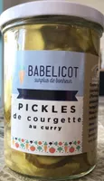 Pickles de courgette au curry