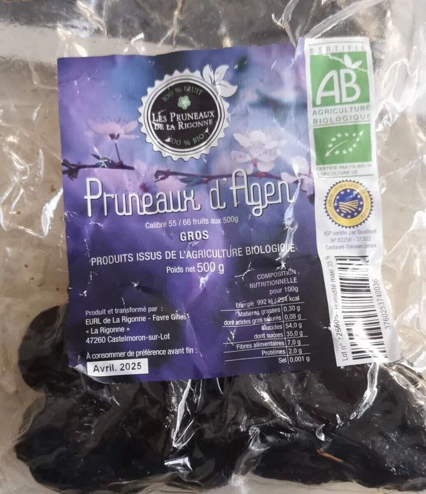 Les Pruneaux de la Rigonne