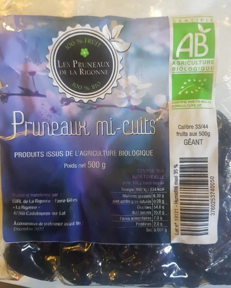 Pruneaux mi-cuits