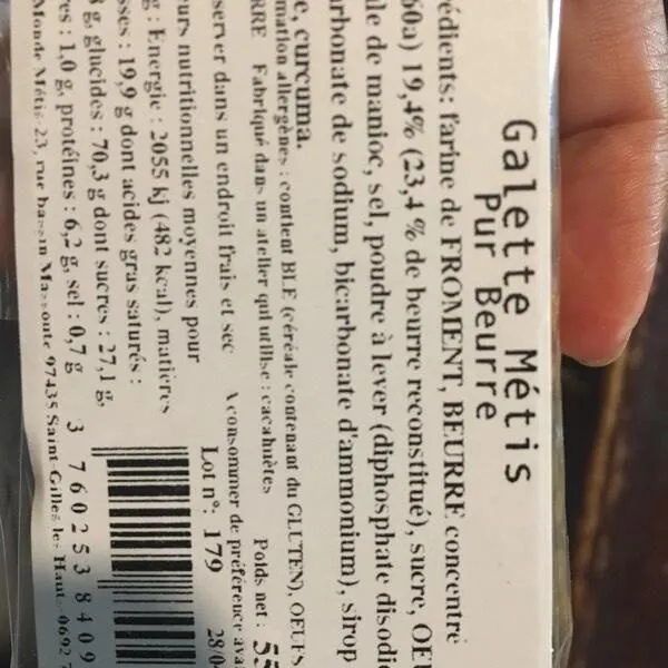 Galettes métissées