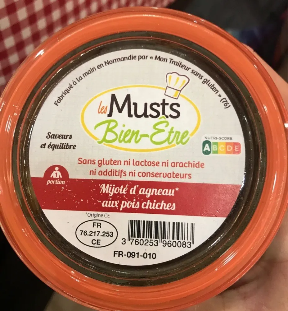 Mijoté d'agneau aux poix chiches