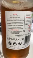 Cidre l'Extra brut bio