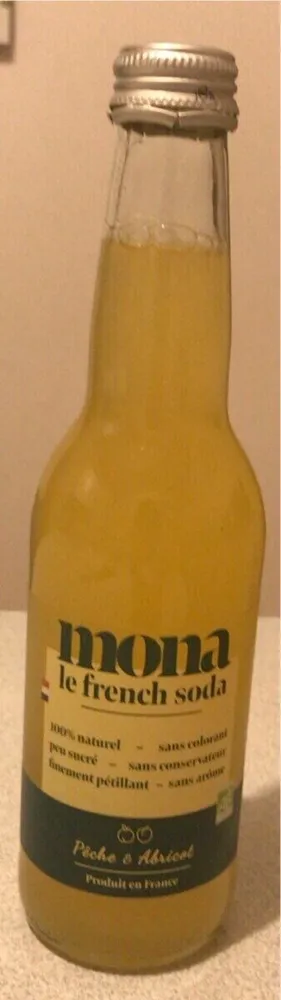 Mona Craft soda bio peche abricot