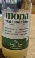 Mona craft soda bio Ginger beer