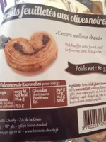 Biscuits feuilletés aux olives noires