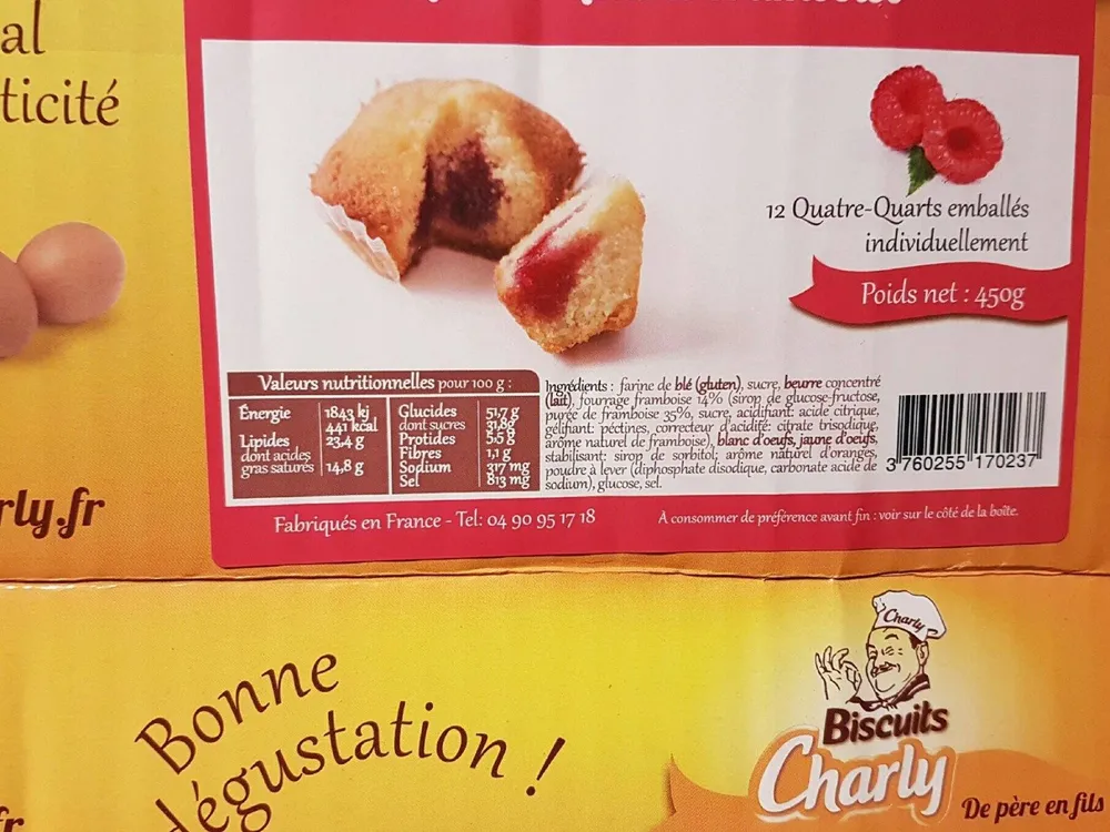 Quatre quarts framboise