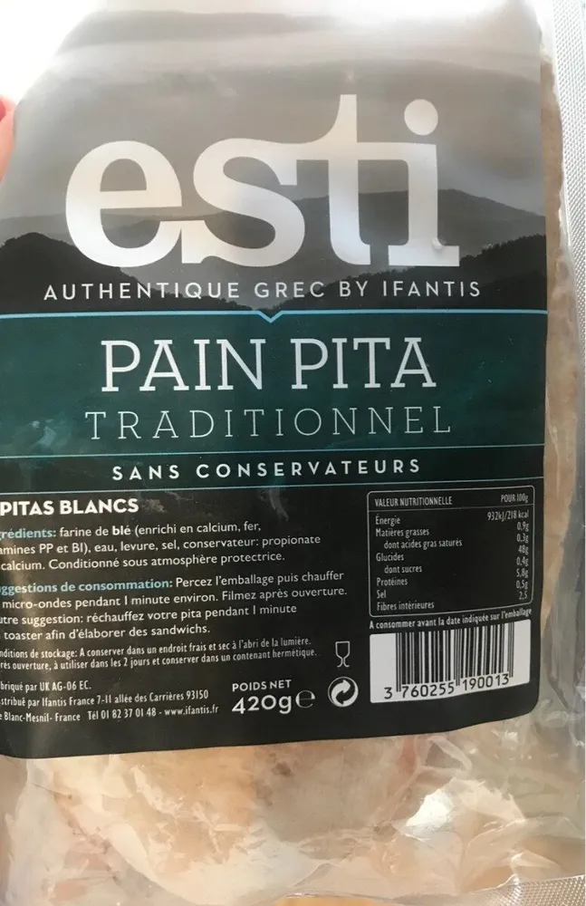 Pain pita traditionnel