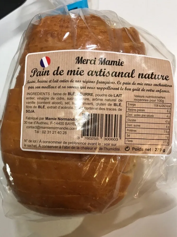 Pain de mie artisanal