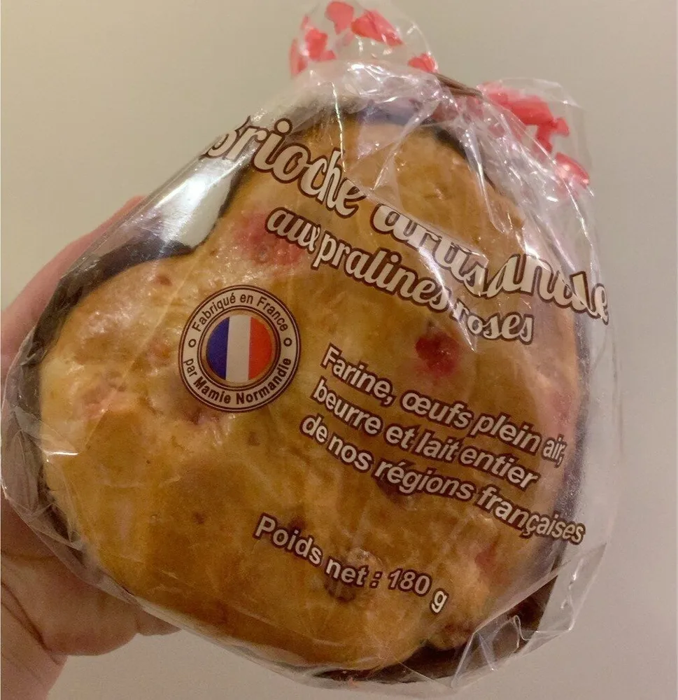 Brioche artisanale aux pralines roses