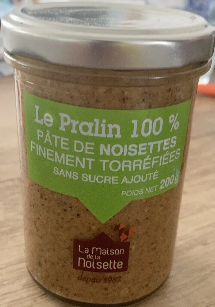 Le pralin pate de noisettes sans sucre ajouté