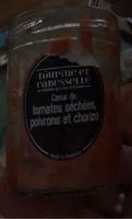 Caviar de tomates sechees, poivrons et chorizo