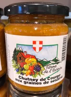 Chutney de courge aux graines de sésame