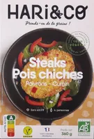 Steaks Pois Chiche - Poivrons - Cumin