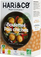 BOULETTES POIS CHICHES BIO