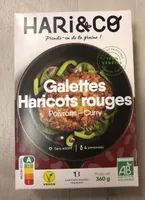 Galettes Haricots rouges - Poivrons - Curry