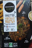 Galettes lentilles vertes