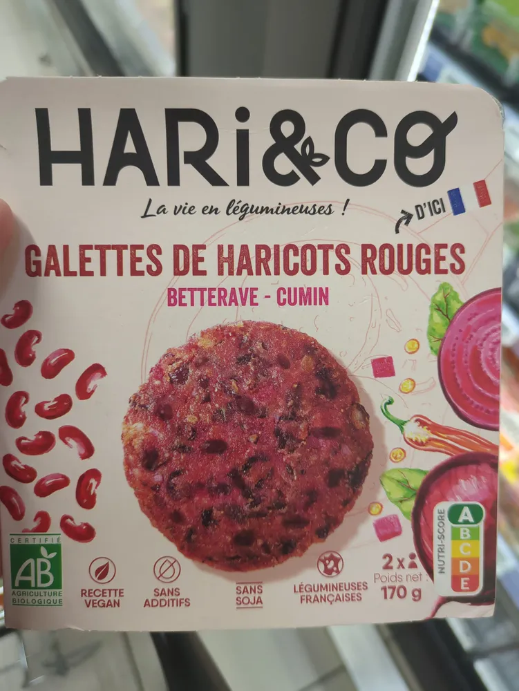 Galettes de haricots rouges Bio