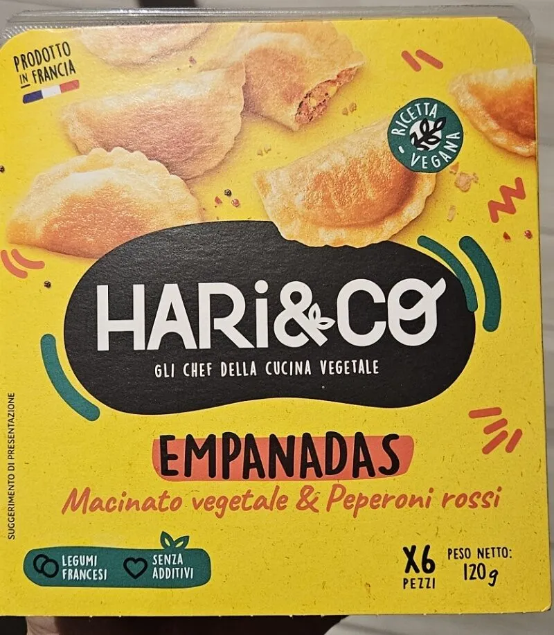 EMPANADAS Macinato vegetale & Peperoni rossi