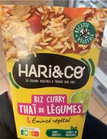 Riz Curry Thai De Legumes