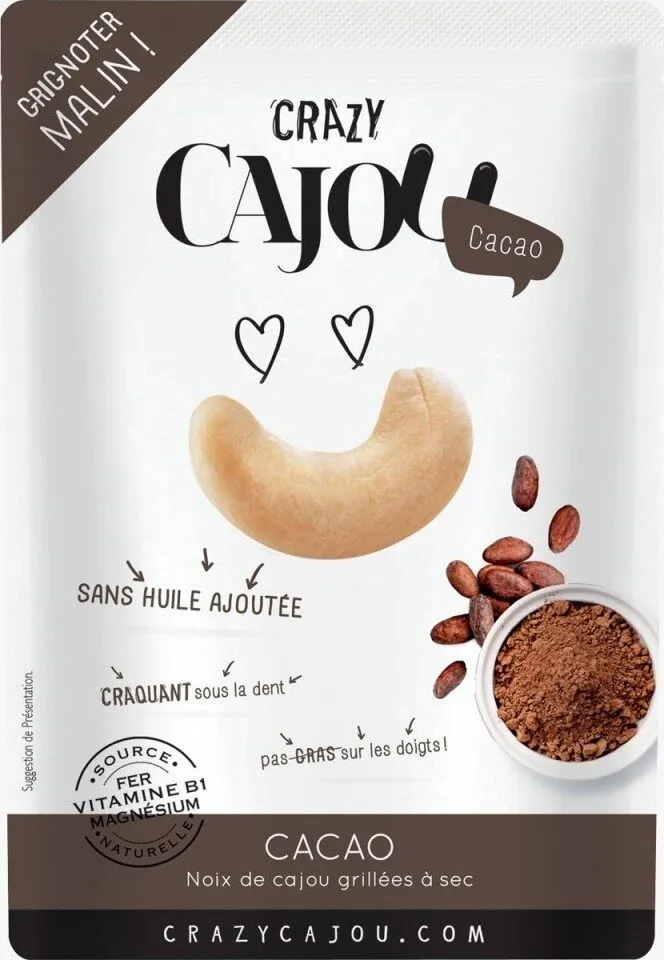 Noix De Cajou Grillées à Sec Au Cacao