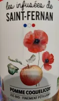 Pomme coquelicot jus bio finement pétillant