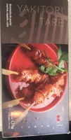Brochette de poulet mariné, nappée, cuite