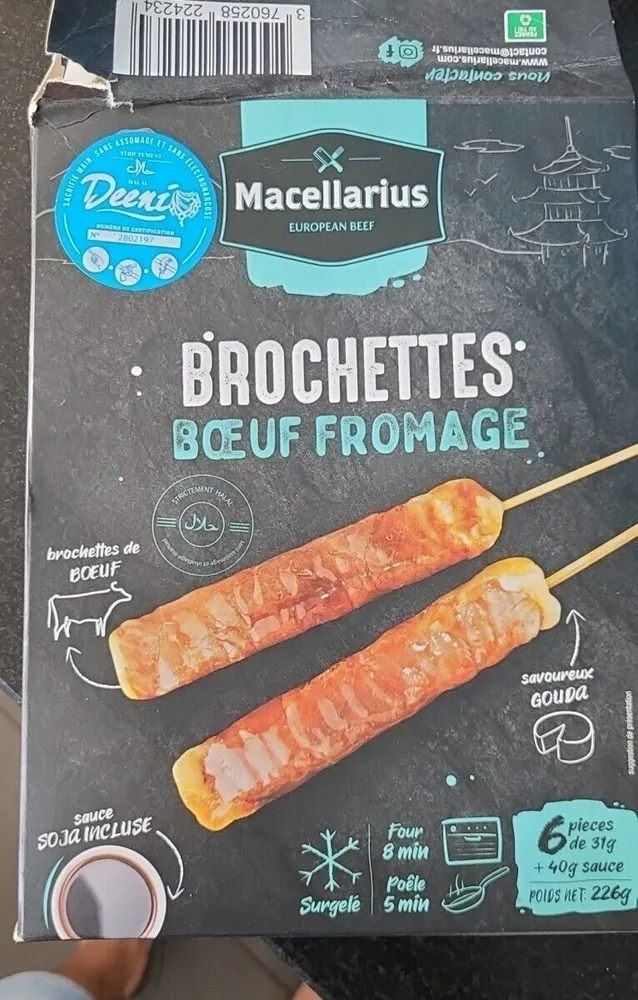 brochettes boeuf fromage
