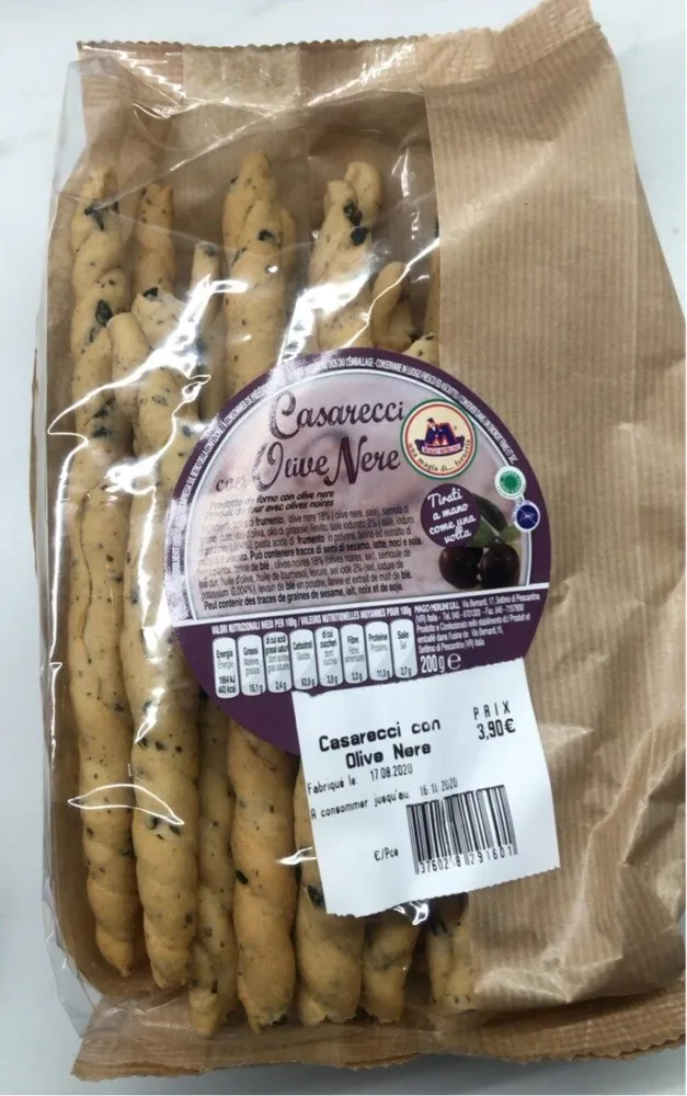 Casarecci con olive nere