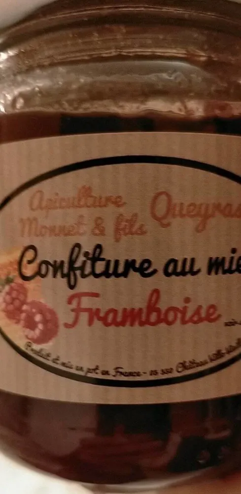 Confiture au miel framboise