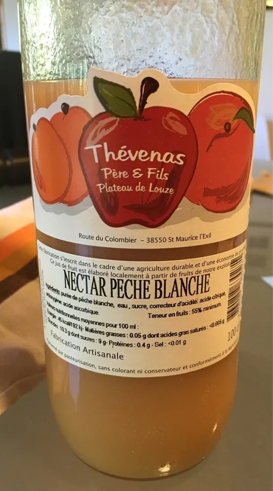 Nectar peche blanche