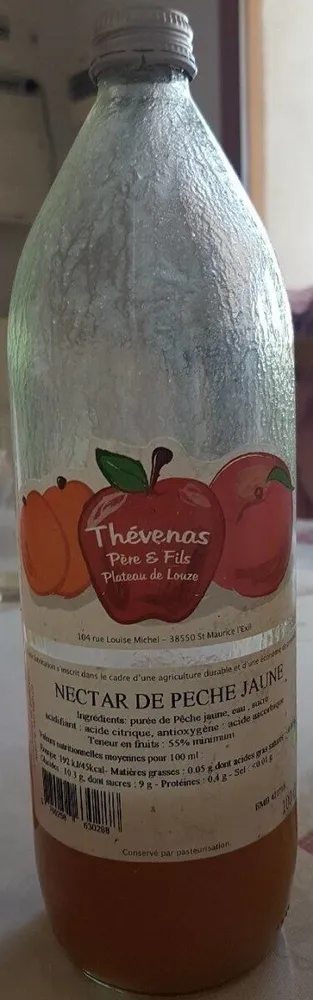 Nectar de pêche jaune